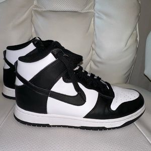 NIKE DUNK HIGH “BLACK/WHITE” (“PANDA”) - BARELY WORN GREAT CONDITION